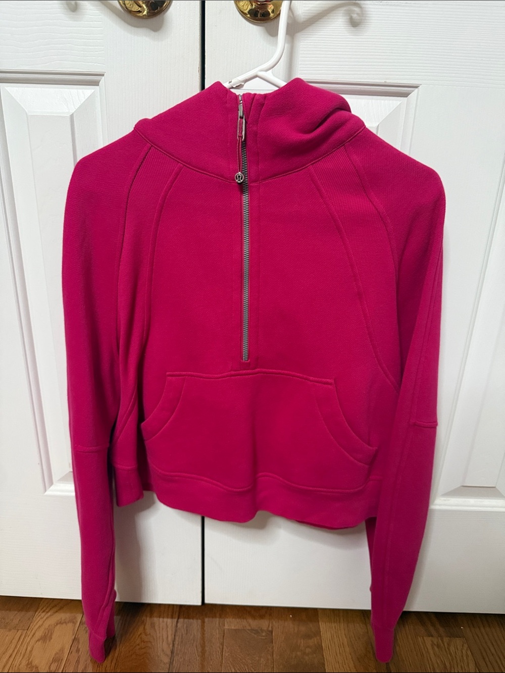 lululemon athletica Women's Half-Zip Hoodie in Fuchsia